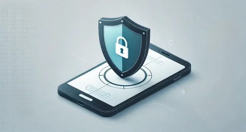 Smartphone icon with shield symbolizing secure mobile proxy use